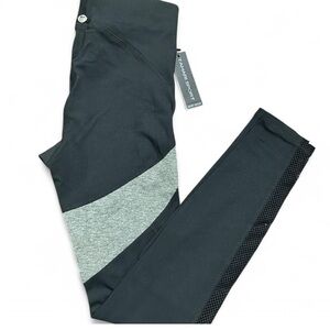 TAHARI Sport Black & Gray Wome’n Leggings With Soandex Exclusive Of Decoración S